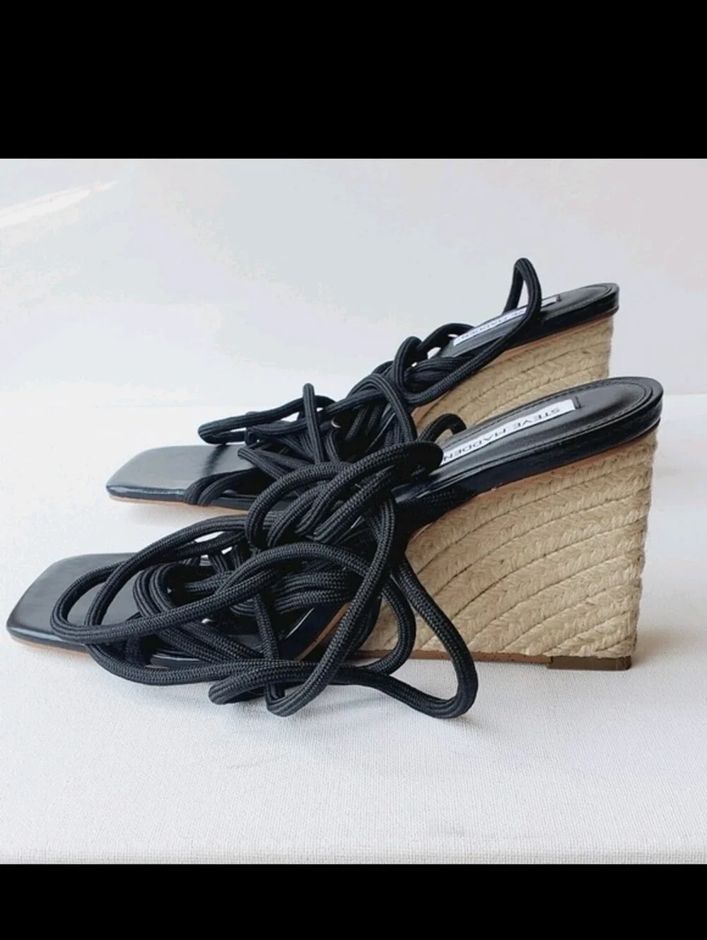 Steve Madden Idolize Womens Squared Toe Wedge Sandal NWOB size 10